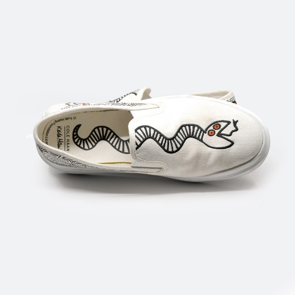 COLE HAAN X KEITH HARING Grandpro Rally Sneakers Size 8.5B - Picture 6 of 12